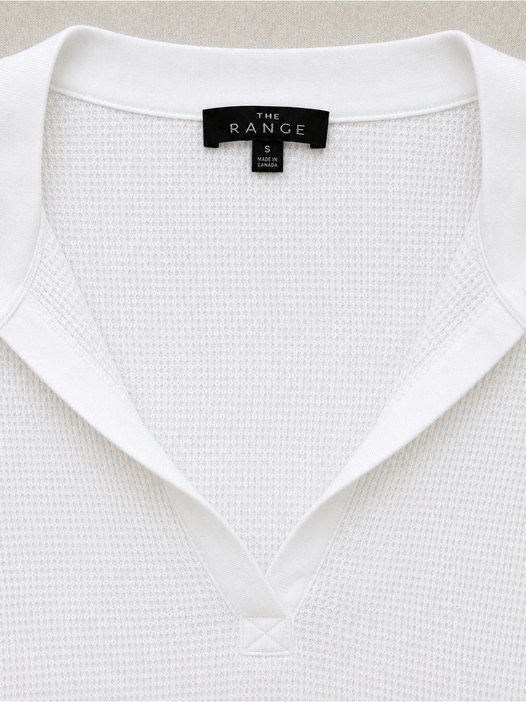 Nwot The Range Stark White Waffle Knit Cropped Polo As Seen On Hailey Bieber | S — image 5 of 8